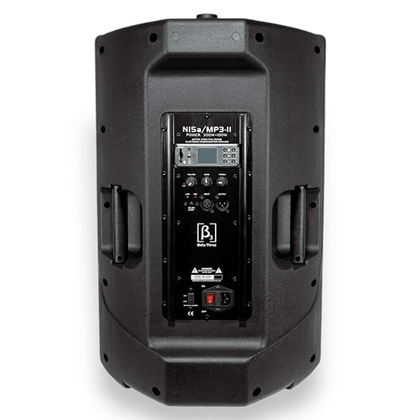 CABINA ACTIVA BETA THREE DE DOS VÍAS N15A MP3 II 400W 15″ Pulgadas