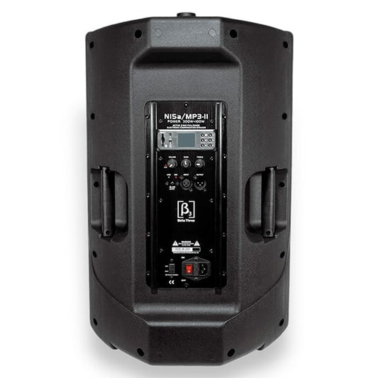 CABINA ACTIVA BETA THREE DE DOS VÍAS N15A MP3 II 400W 15″ Pulgadas