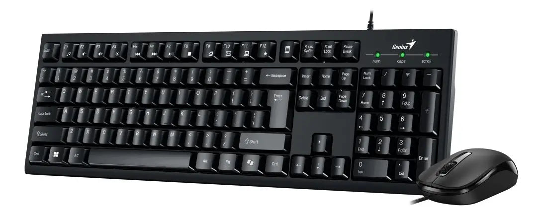 COMBO DE TECLADO Y MOUSE GENIUS ALAMBRICO KEYBOARD KM-100SE