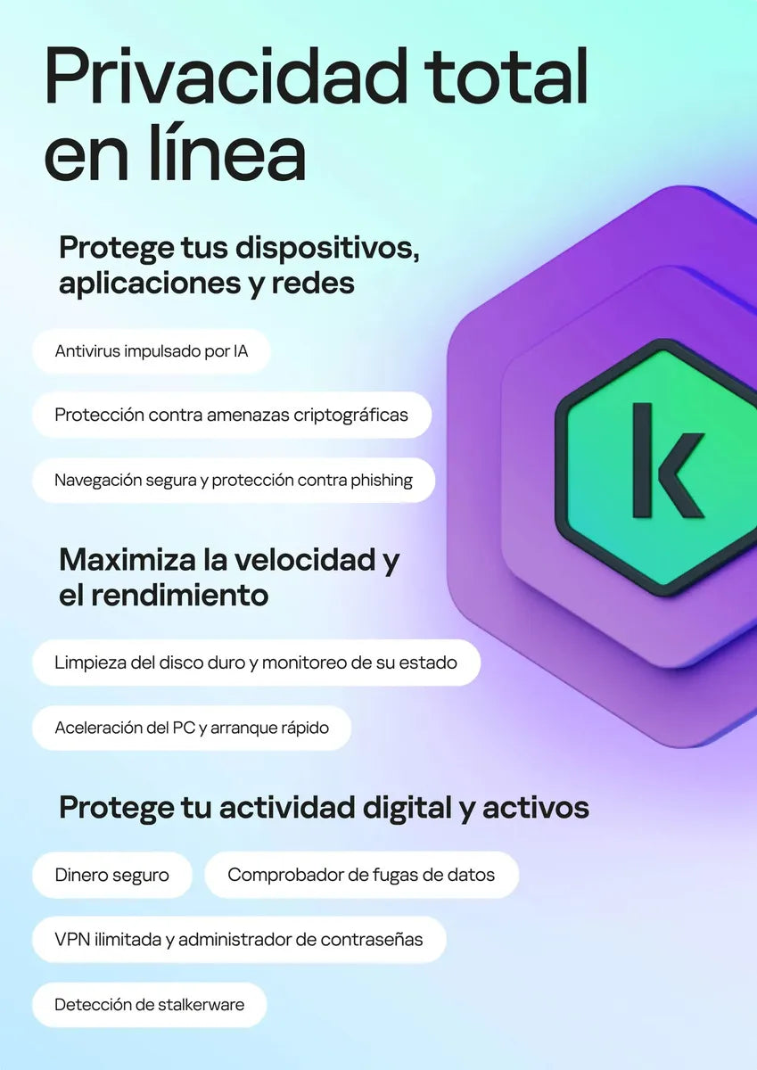 Licencia Kaspersky Antivirus Original 1pc 1año