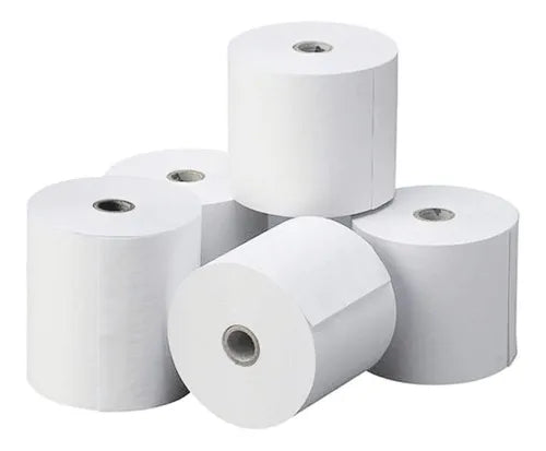 Rollos de papel Térmico Color Blanco 80 X 60 MTS CAJA X24 UNID