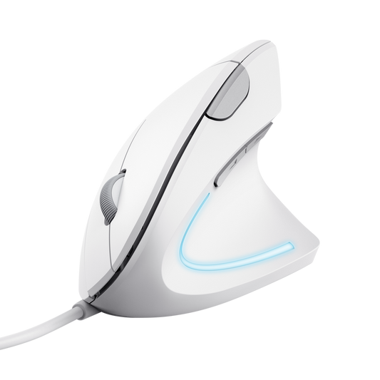 MOUSE VERTICAL ANALAMBRICO TRUST BAYO II REF.25397 BLANCO
