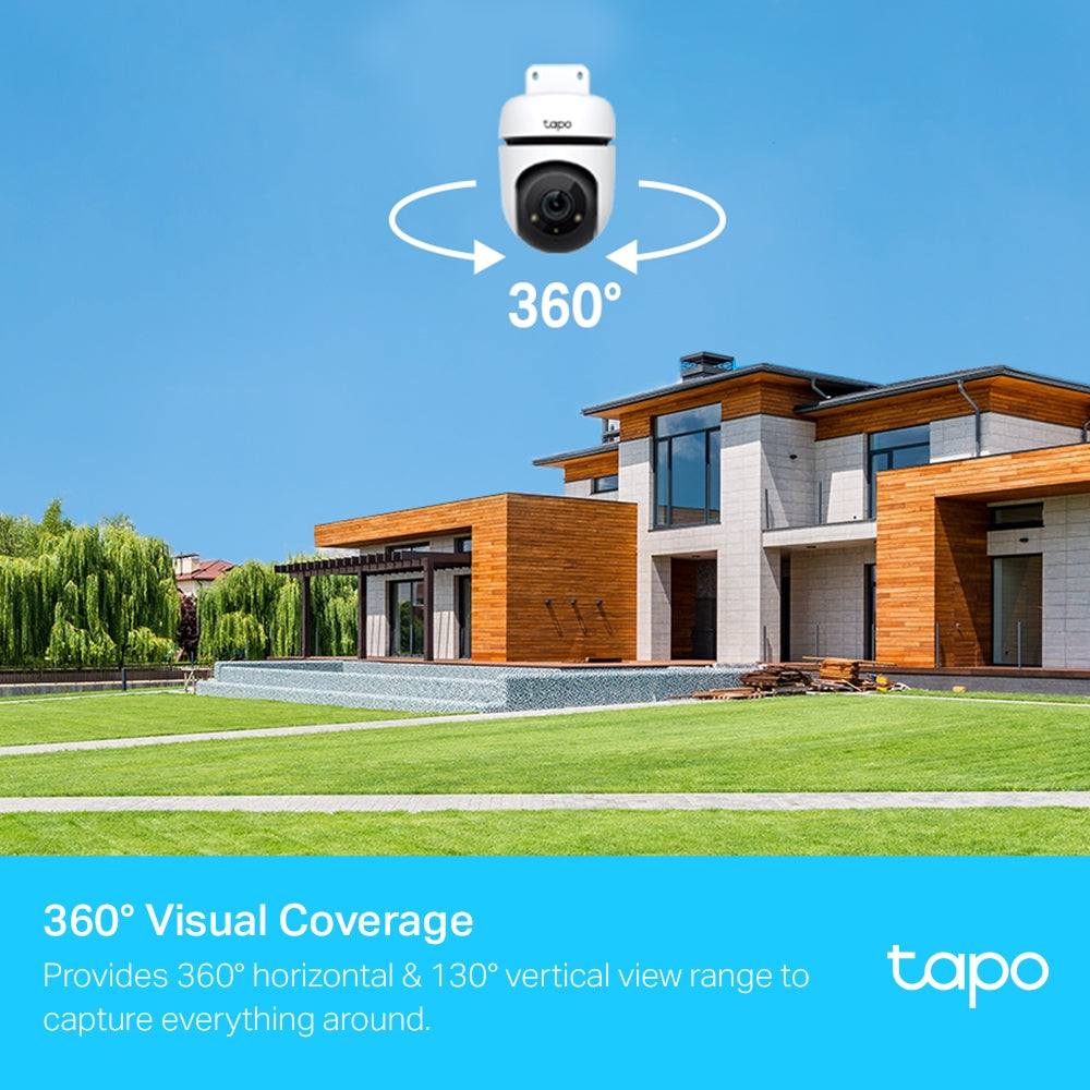 Cámara de Seguridad Exterior TP-LINK Tapo C500 Visión Dia|Noche WiFi 1080 FHD con Rotación 360°