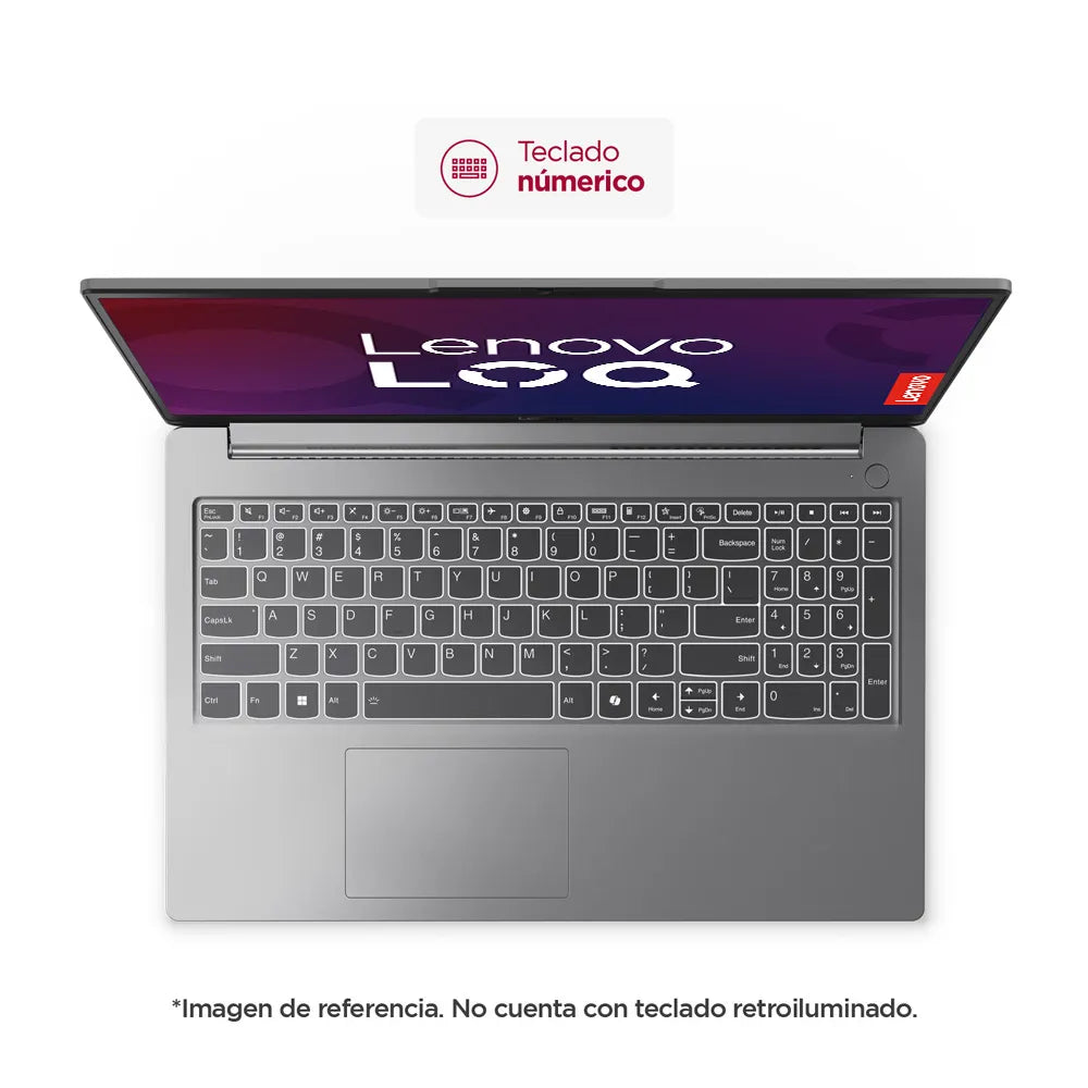 Portátil LENOVO 15IAX9E 83LK0046LM Ci5-12450HX RTX 3050 RAM 8GB 512GB SSD 15,6″ Pulgadas