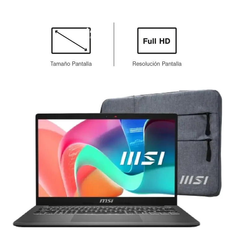 Portatil MSI Modern 14 F13M0 Intel i7-1355U RAM 16GB SSD 512 14″ Pulgadas