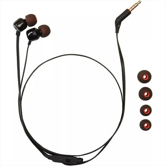 AUDIFONOS JBL TUNE 110  NEGROS  REF: JBLT110BLKAME WIRED IN-EAR