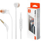 Audífonos JBL T110 Blancos Originales con Micrófono 3.5mm
