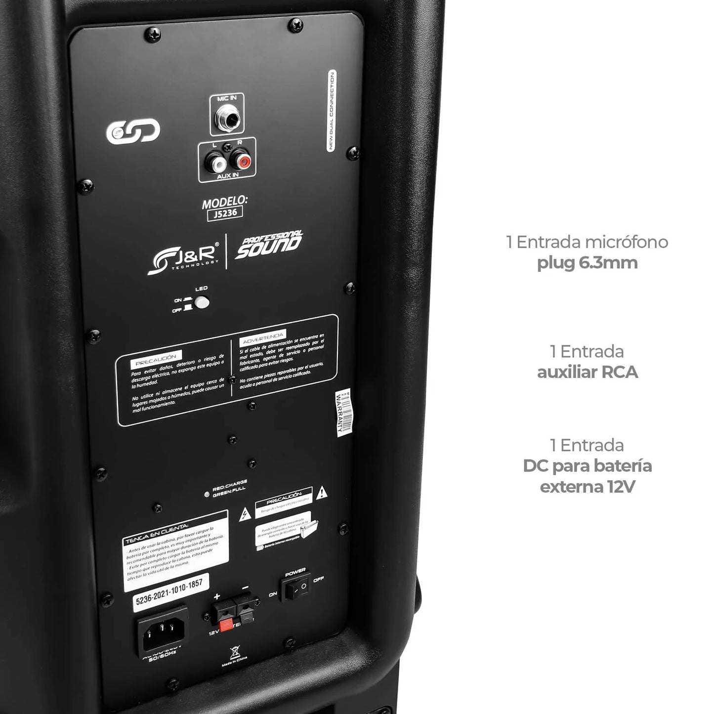 CABINA ACTIVA RECARGABLE JYR REF: J5236 + SOPORTE TJR-001