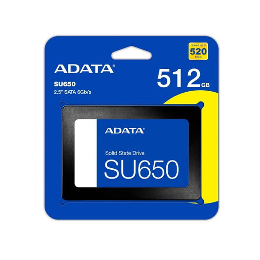 DISCO DURO SOLIDO ADATA SU650 512GB REF: ASU650SS-512GT-R