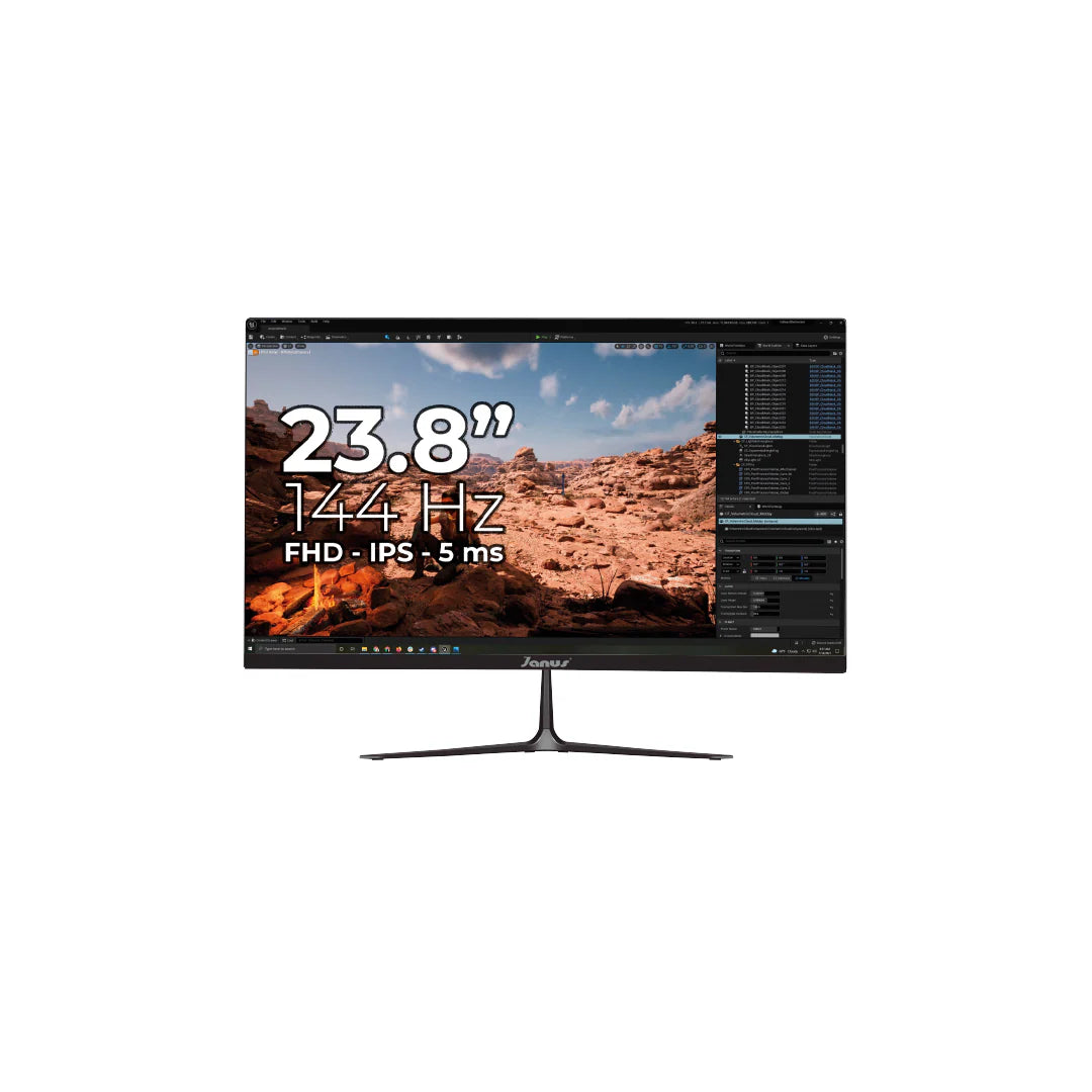 MONITOR IPS JANUS DE 23.8" 144HZ FULL HD IPS