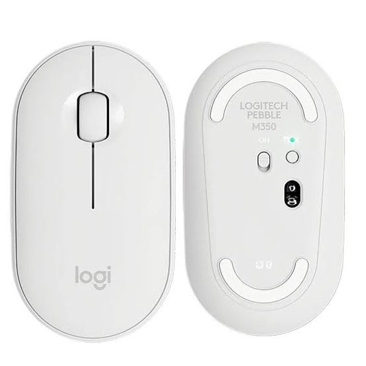 MOUSE INALAMBRICO LOGITECH M350 BLANCO/GRIS