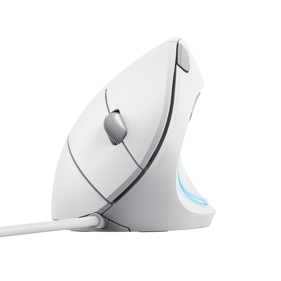 MOUSE VERTICAL ANALAMBRICO TRUST BAYO II REF.25397 BLANCO