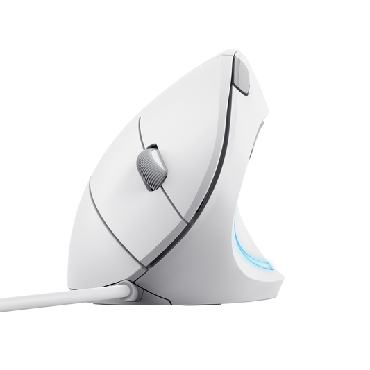 MOUSE VERTICAL ANALAMBRICO TRUST BAYO II REF.25397 BLANCO