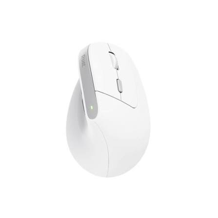 Mouse Trust Bayo II Inalámbrico Diseño Vertical Blanco