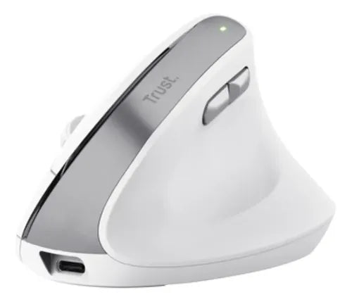 Mouse Trust Bayo II Inalámbrico Diseño Vertical Blanco