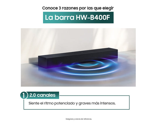 Barra de Sonido SAMSUNG HW-B400F/ZL Negro