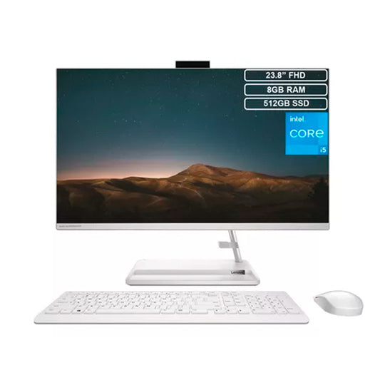 TODO EN UNO LENOVO AIO 3 27IAP7 INTEL Ci5-12450H RAM 8GB SSD 512GB 23,8″